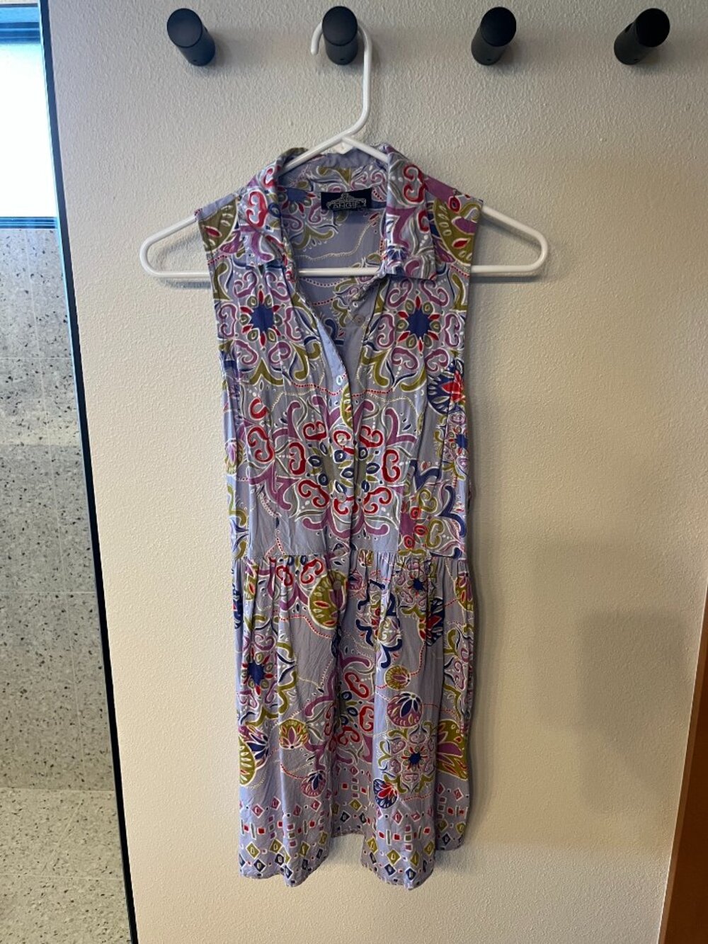Angie purple collared mini dress